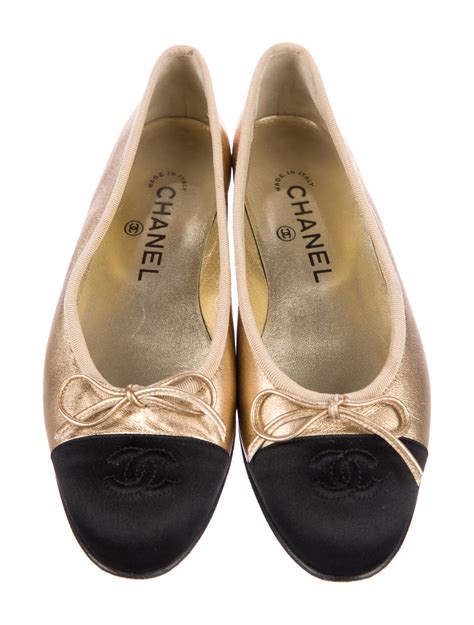 chanel metallic ballet flats|chanel ballet flats price euro.